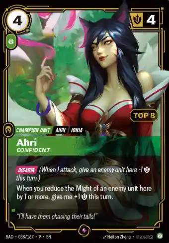 Ahri Confident TOP 8