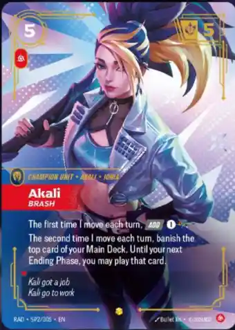 Akali KDA Riftbound Card