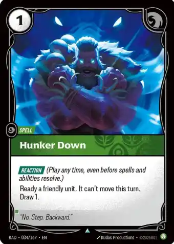 Hunker Down Spell Radiance