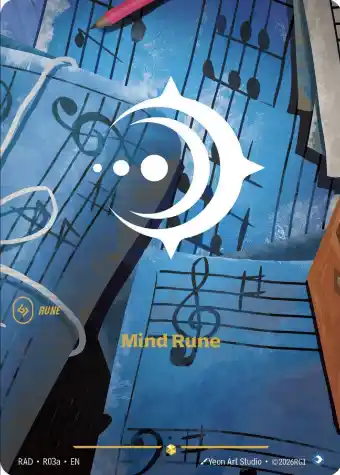 Mind Rune Alt Art Riftbound Radiance