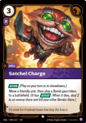Satchel Charge Spell Radiance