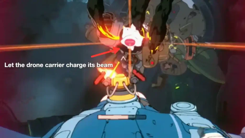 drone carrier charging beam