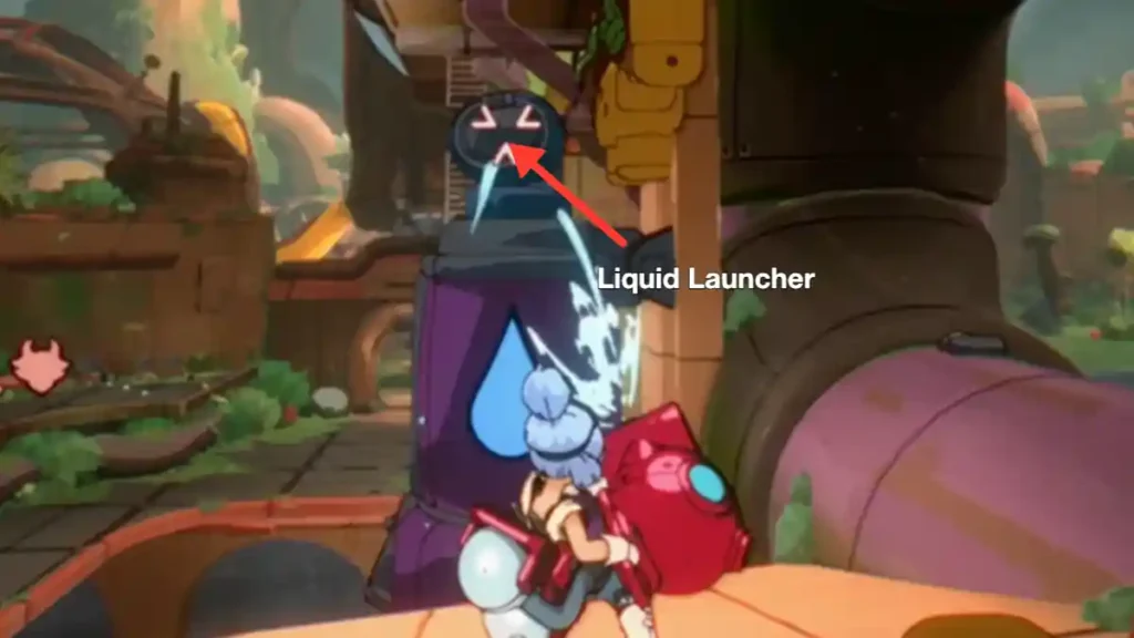 maki using liquid launcher