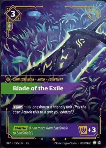 Blade of the Exile Signature Gear Radiance