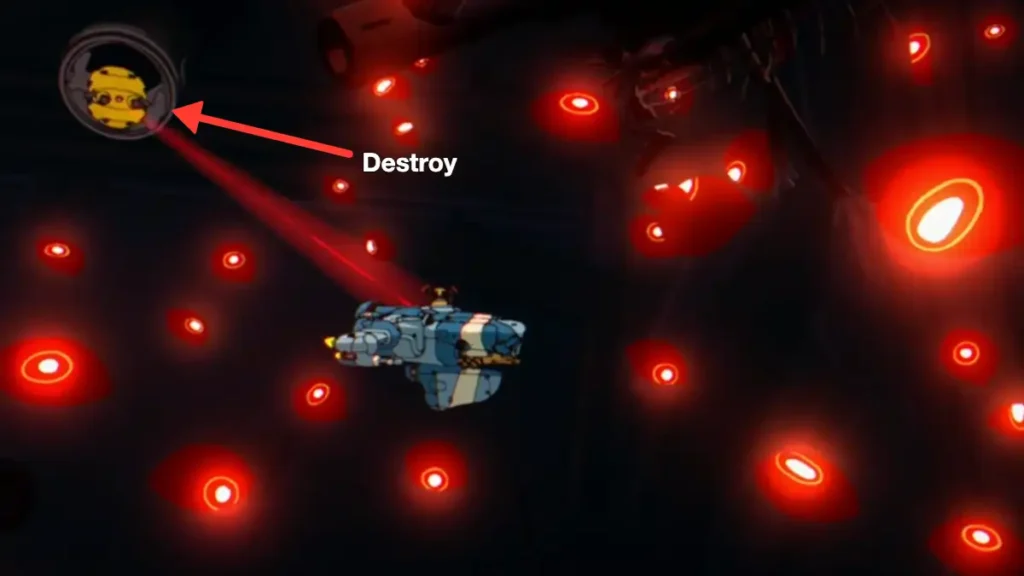 Destroying turrets