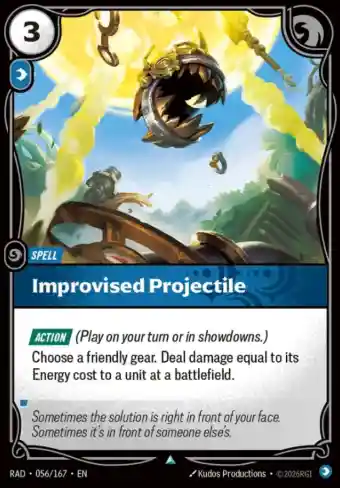 Improvised Projectile Spell Radiance Riftbound