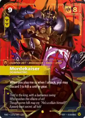 Mordekairser Domination Alt Art Champion Unit Radiance
