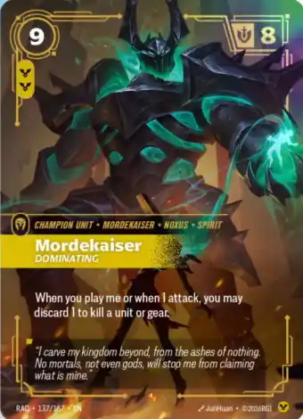 Morderkaiser Dominating Champion Radiance