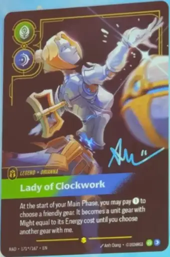 Orianna Lady of Clockword Overnumbered Card