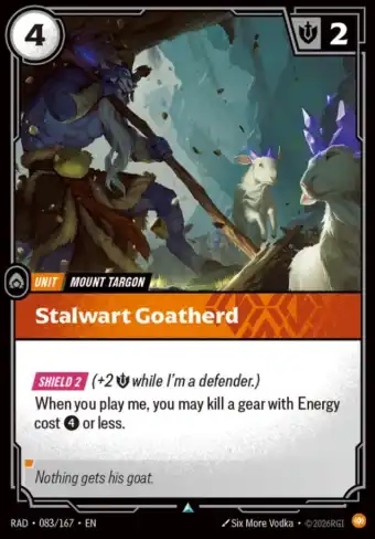 Stalwart Goatherd Unit Radiance Riftbound