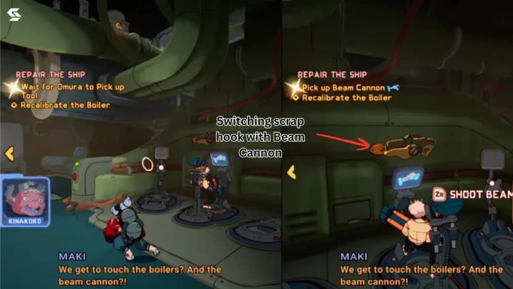 Switching scrap hook with Beam Cannon