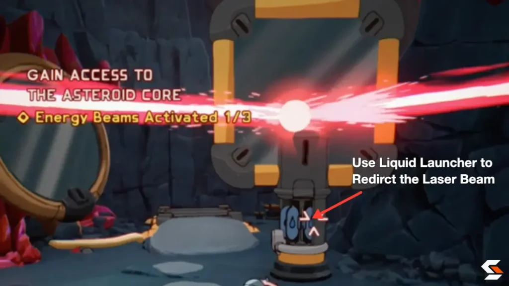 Using Liquid Launcher to Redirct the Laser Beam