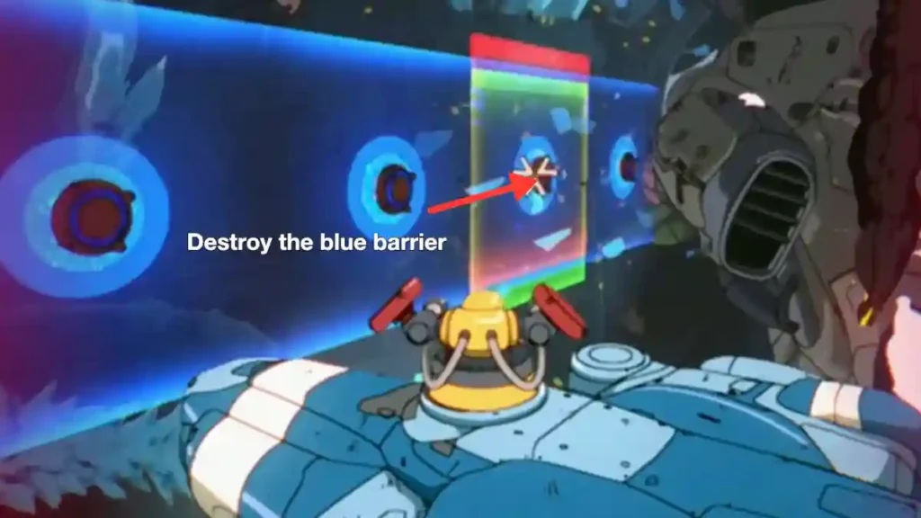 blue barrier spawned by drone carrier orbitals