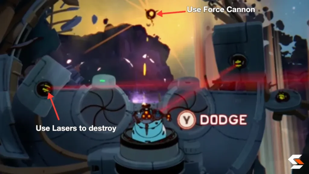destroying space turrets in orbitals