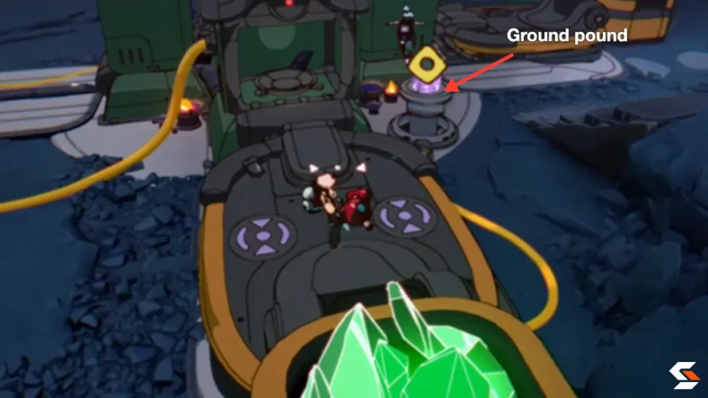 ground pound button to park shuttle