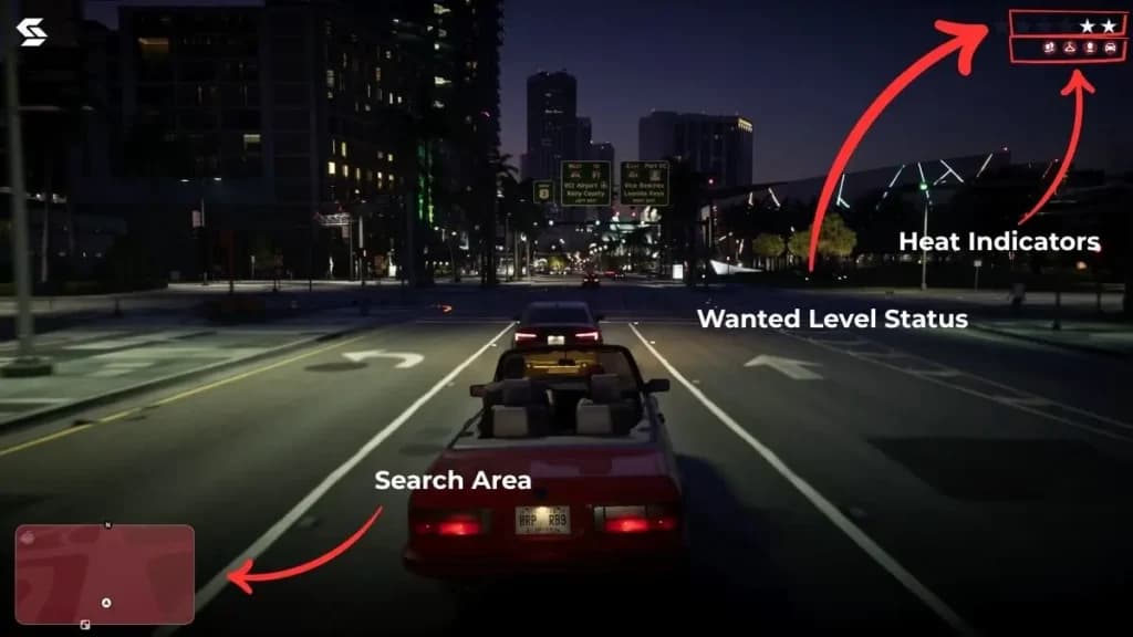 gta 6 wanted level system infographics