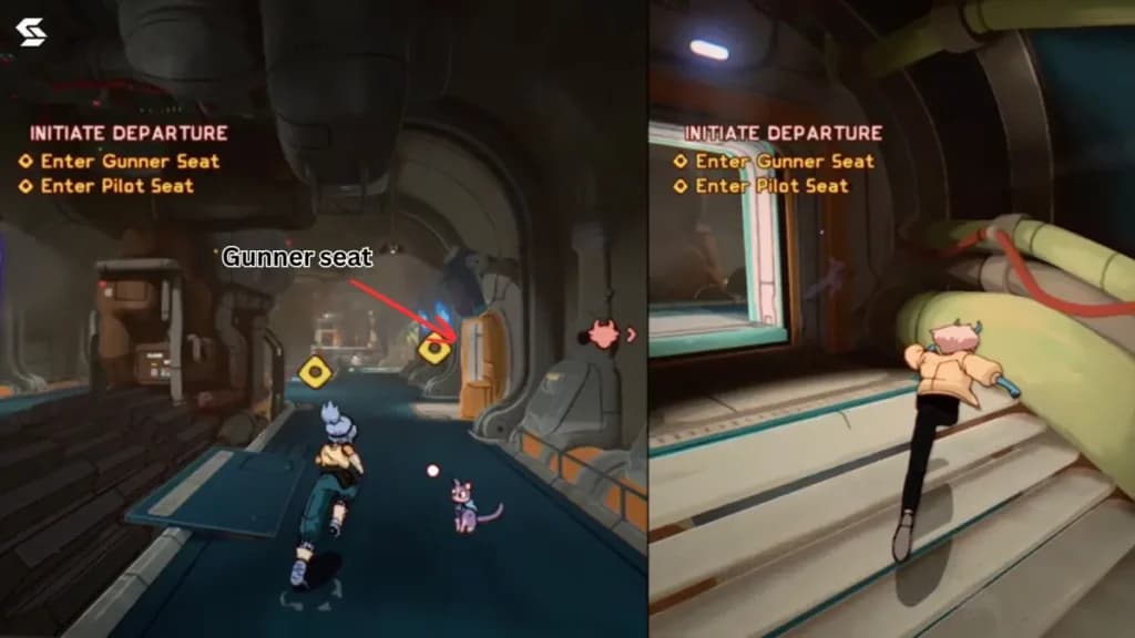 gunner seat location on ship in orbitals