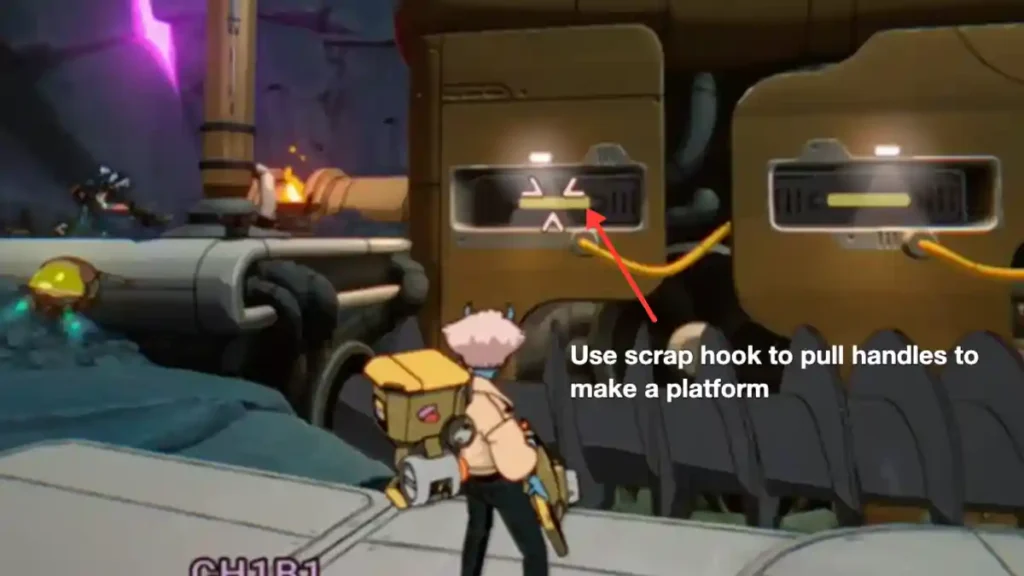 omura using scrap hook in orbitals