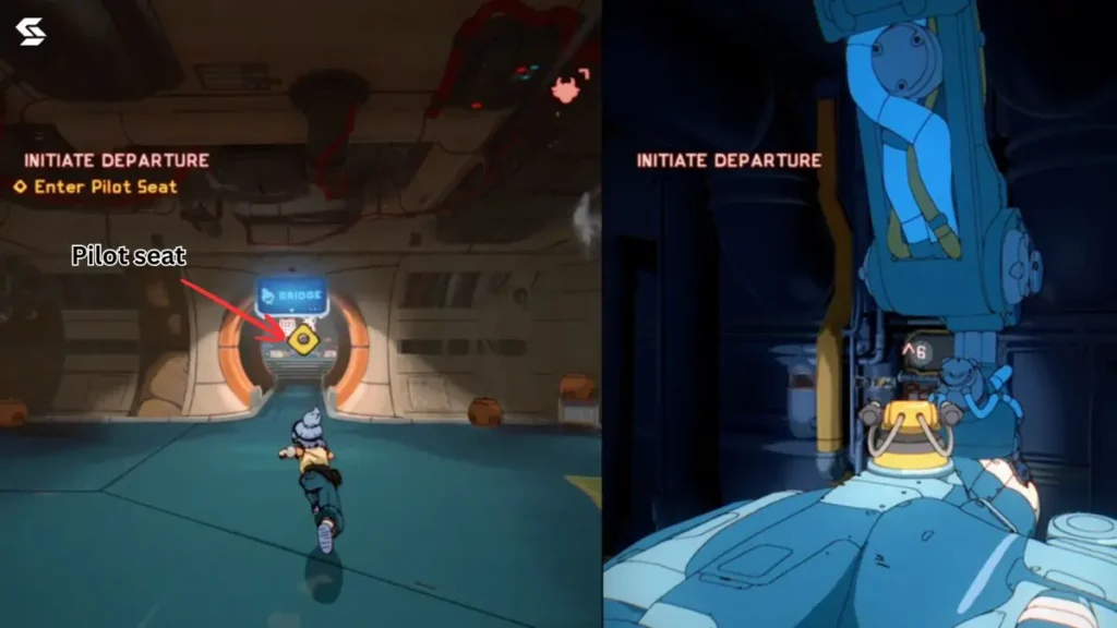 pilot seat location on ship in orbitals