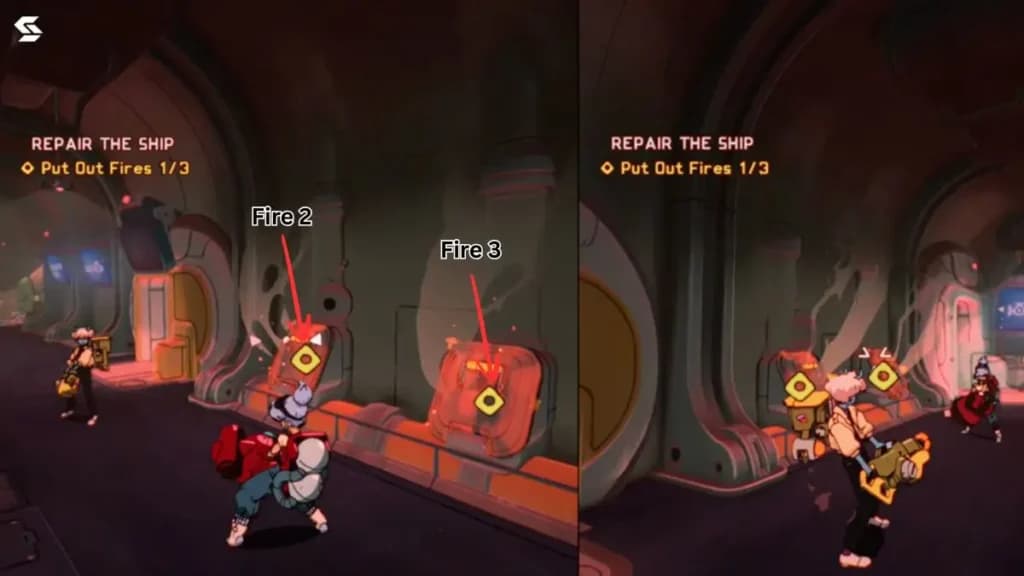 third fire location on the ship orbitals