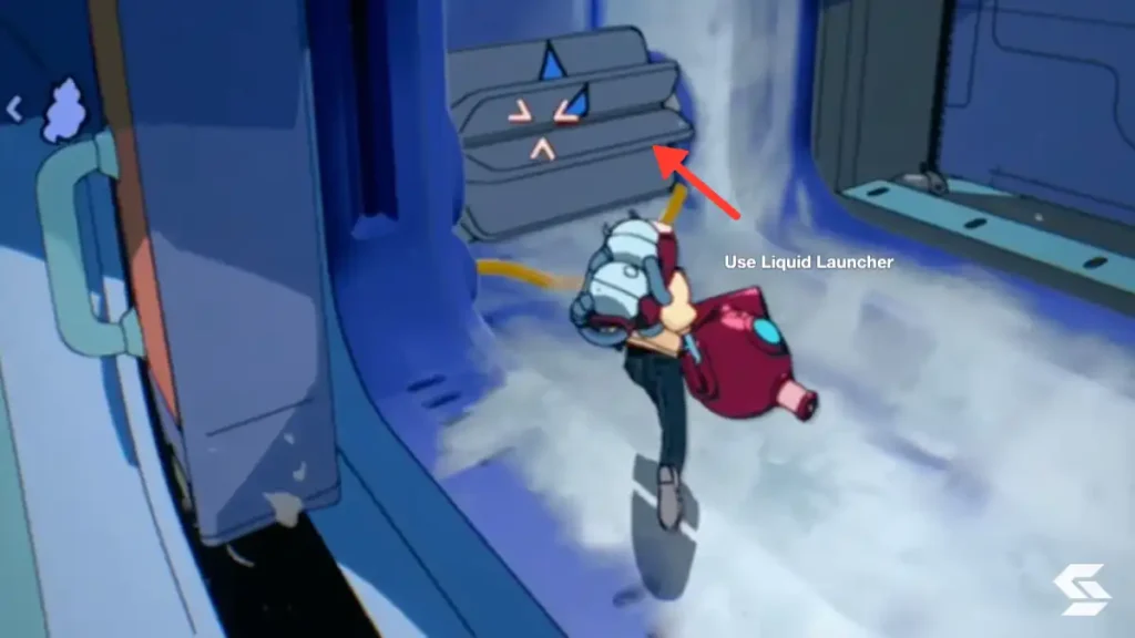 turning on turbing with help of liquid launcher
