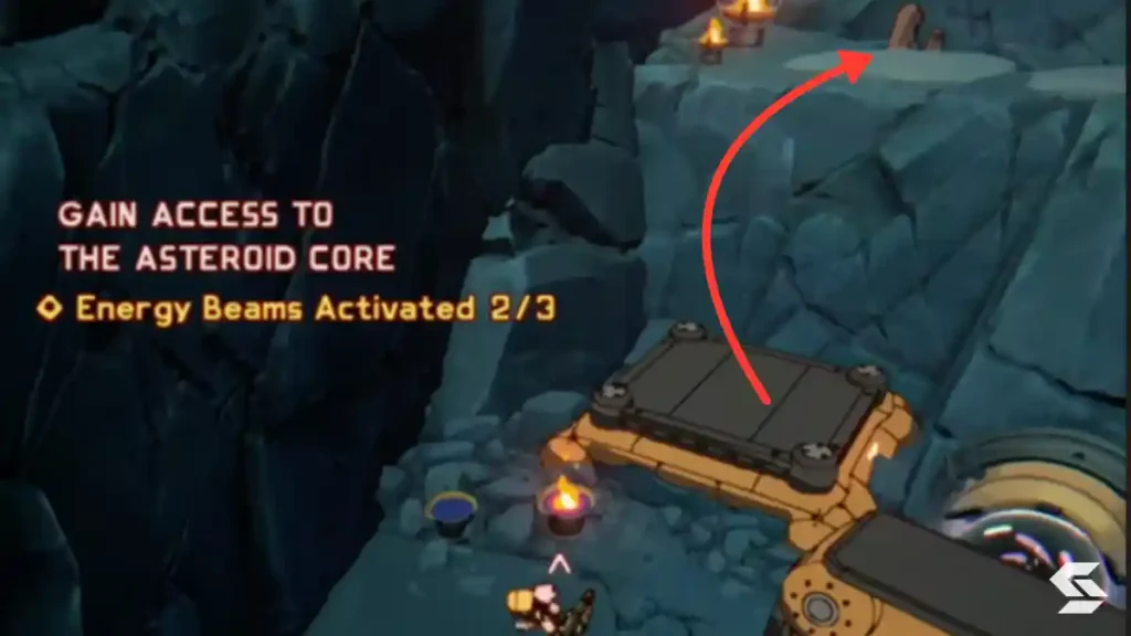 using trampoline to get to higher platform