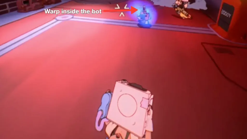 warping inside the bot