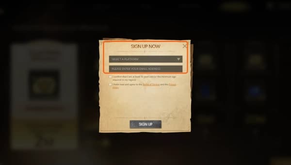 Monster hunter outlanders pre-register form