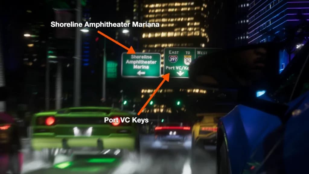 Shoreline Amphitheater Mariana, port vc keys gta 6 trailer