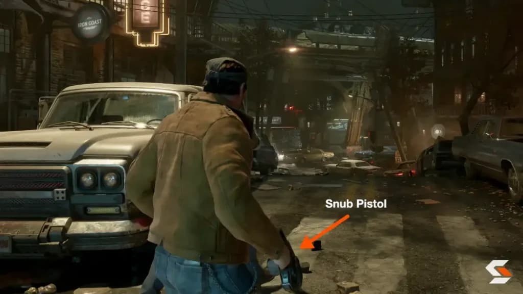 Snub Pistol location gears of war eday act 1 chapter 1